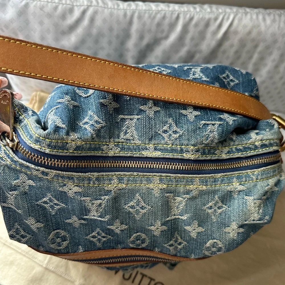 Louis Vuitton Denim Baggy GM Hobo Shoulder Bag